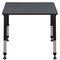 Regency Rectangle School Desks, 18 D X 23-34 H, 26 W X Wood, Metal, Grey RSD18526GY - alternate 7